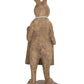 Creative Co-Op Rabbit Figurine Holding Working Chalkboard