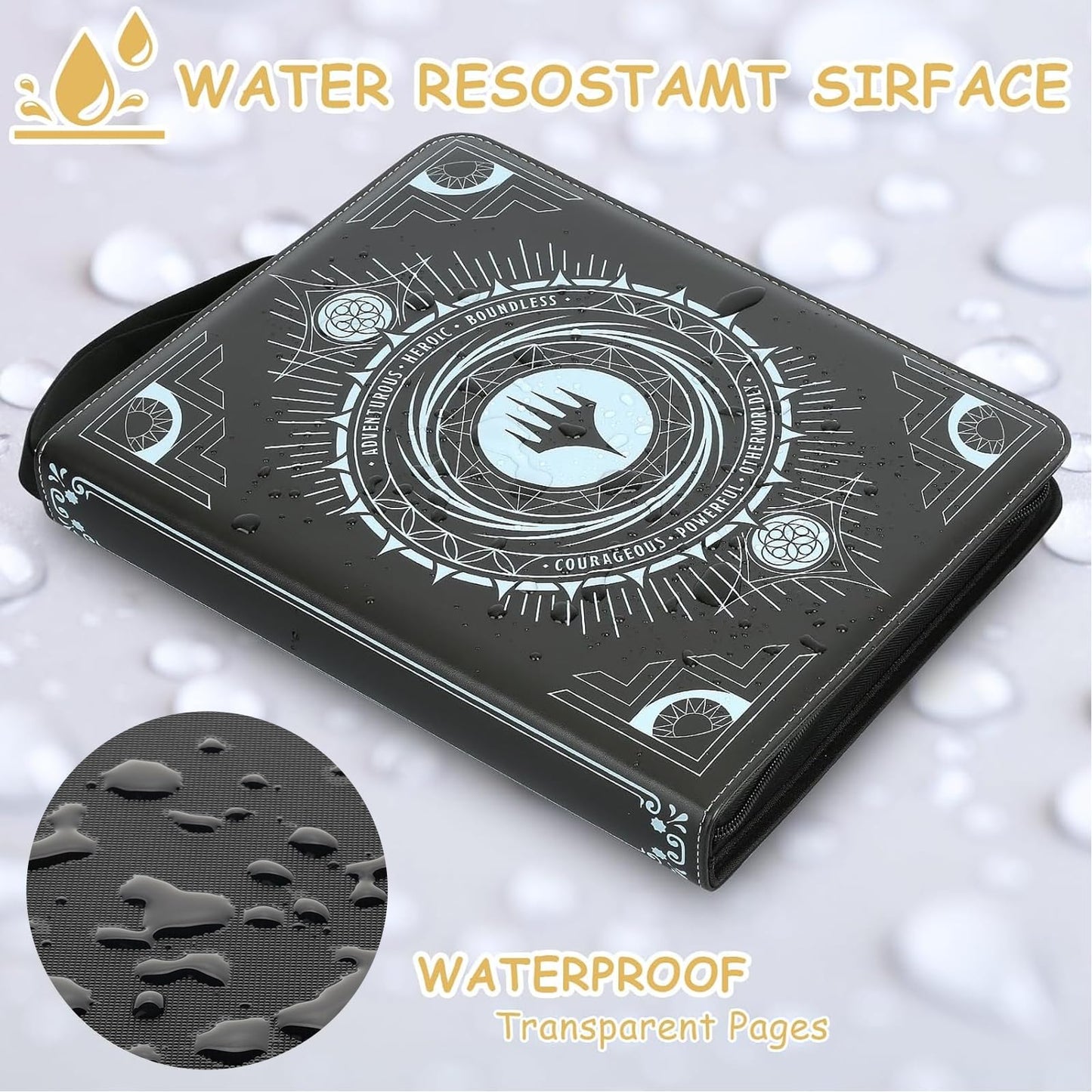 Arkeiliy Card Binder 9-Pocket  enhanced Trading Card Binder  Double Sided Pocket Collection Binder  Collector Album  Card Holder Holds 720 Cards for MTG TCG Yugioh Game Cards