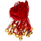 Jingle Bell Necklaces - 48 Pc - Bulk Christmas Necklaces - Gold Bell Necklaces - Funny Party Hats