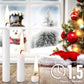 BRUBAKER Tree Candles - Pack of 40 - White - 3 x  Inches - Made in Europe - Christmas Wax Candles for Pyramids, Carousels & Chim