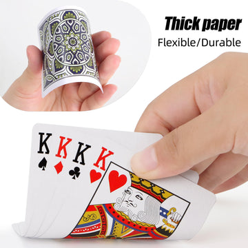 Metsyth Playing Cards 2 Pack Deck Of Cards,Standard Poker Cards Professional Set,Fun Card Games For Adults,Easy Shuffle Unique D