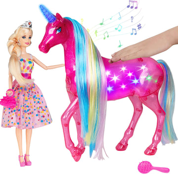 Bettina Magical Color Changing Mermaid Doll, Princess Mermaid Toy With Seahorse & Dolls Accessories - Vibrant Purple Hair And Transforming Tail, Mermaid Gifts Toys For Girls Aged 3-7