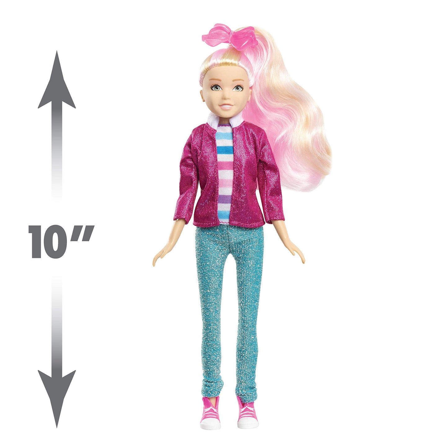 Jojo Siwa Fashion Doll, Shimmer & Sparkle, 10-Inch Doll, Kids Toys For Ages 3 Up By Just Play