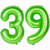 Number Balloons 40 Inch Green Birthday Party Decorations 39St Digital Jumbo Helium Foil Mylar Balloon