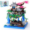CAXIMSY Cherry Blossom Bonsai Tree Building Block Set - 3320PCS, 6.3"x6.3"x7.5", Plastic, Multiple Colors, Model 61006