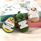 Dhoem Emotional Support Pickle And Funny Positive Potato Cute Avocado,3 Inch Mini Crochet Doll With Unique Positive Card For Che