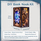 Fsolis Book Nook Kit, Diy Miniature Room House Kit For Adult Activities Decorative Bookend Bookshelf Bookcase Decor Birthday For Women Teens (Nebula Common Room)