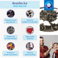 Jigsaw Puzzles For Adults 1000 Pieces Hard Puzzles For Adults And Kids - Unique Round Puzzle - Difficult Near Impossible Black And White Puzzles Fun Gear Puzzle By Spyglass Puzzles