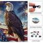 Reouinty Wooden Puzzle For Adults, Eagle Flag Wooden Jigsaw Puzzles(15.9 * 15.6In-500Pcs), Beautiful Wooden Puzzle With Box Birt