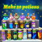 Fomomdi Diy Wizard Potions Kit For Kids, Magic Mix 20 Bottles Fairy Magic Potions, Holiday Art Craft Decoration Birthday Gift Fo