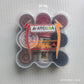 ATCUSA Carrom Board Wooden Coins Set - 20 Veneer Wood Coins, 1 Striker, 1 Powder, 4.5"x5.5", Professional Tournament Grade