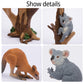 Toymany 7Pcs Australian Wildlife Animal Figurines Includes Koala And Kangaroo Figure Toy, Plastic Forest Animal Figures Toy Set, Cake Toppers Christmas Birthday Gift For Kids Toddlers