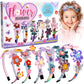 KLAPTOR Headband Making Kit for Girls - Arts & Crafts Gift - Make Your Own Fashion Headbands for Kids - DIY Hair Accessories Set