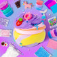 All In One Galaxy Slime Kit, Party Favor Gifts Slime Stress Relief Toy Scented Sludge Toy For Kids,Slime Add-Ins,Non Stick Slime Toys Birthday Halloween