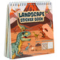 Dinosaur Sticker Book for Toddlers 2-4 Years Sticker Activity Book for Kids with 12 Scenes & 12 Coloring Pages Toddler Travel Es