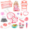 Sukipin Baby Doll Playsets For Girls, Baby Doll With Accessories Set For Girls 3-5, Baby Doll Set For 3 4 5 Year Old Girls Gifts