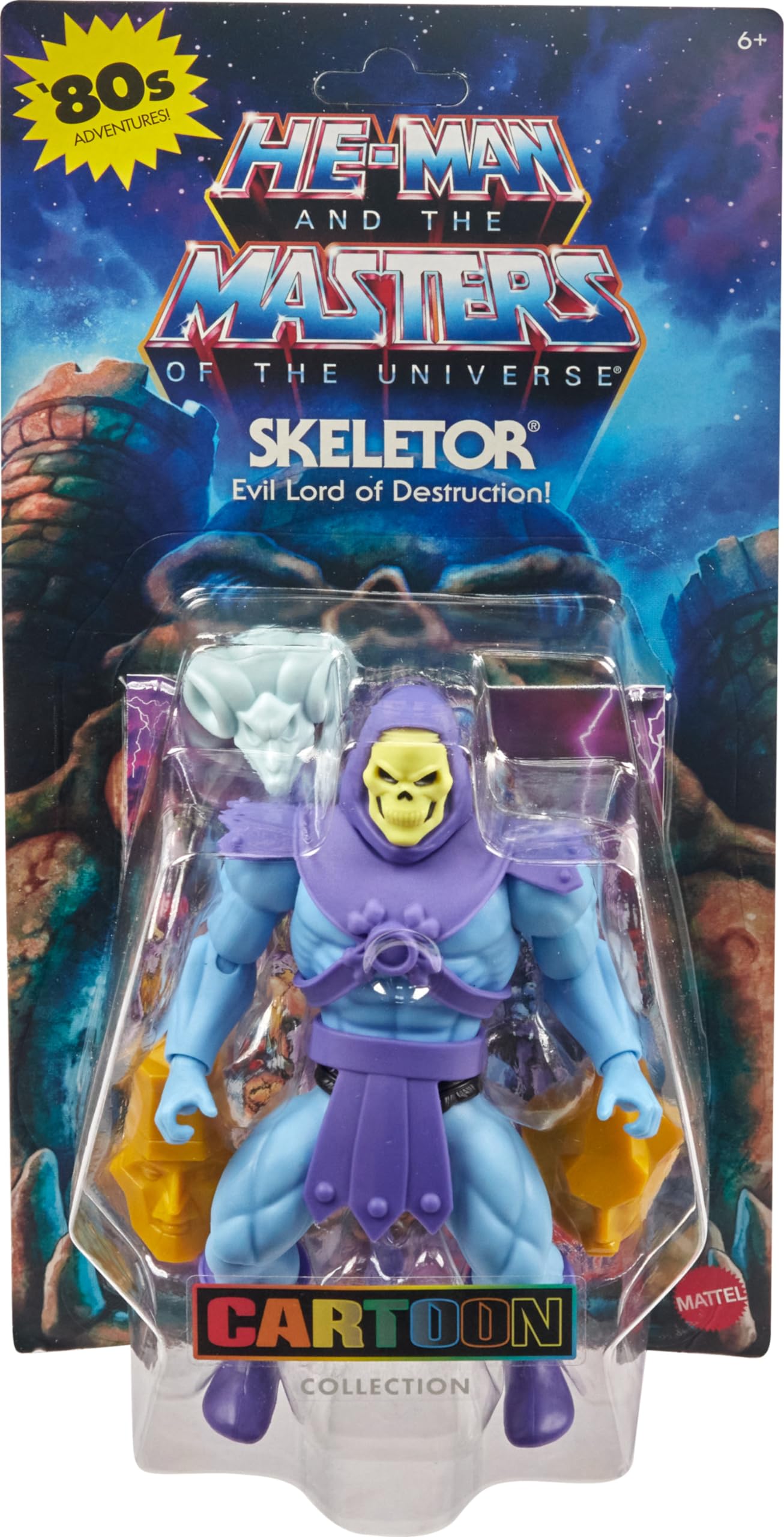 Mattel Masters of the Universe Origins Cartoon Collection Action Figure & Accessories Set  Skeletor 5.5-inch Collectible Toy with Mini-Comic