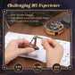 Funpola 3D Wood Puzzle Book Nook Kit, Astrology Star Map Bookshelf Insert With Led Lights, Diy Celestial Miniature Bookend D  Co