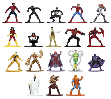 Jada Toys Marvel Spider-Man 18-Pack Die-cast Figures, Metal, Multi-pack, Model 33658