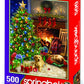 Springbok 500 Piece Jigsaw Puzzle - Cozy Christmas Morning Scene, Multi-Color, Engineered Wood, Model 34-01584