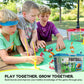 K Kaskey Kids Football Guys - 28 Piece Green/Black Set - Inspires Creative Play with Teams & Accessories - Model 847814028161