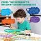 Kids Learning Tablet Educational Learning Pad for Toddlers 2-5 to Learn Alphabets, Numbers, Foods, Time, Music, Talking Cards fo