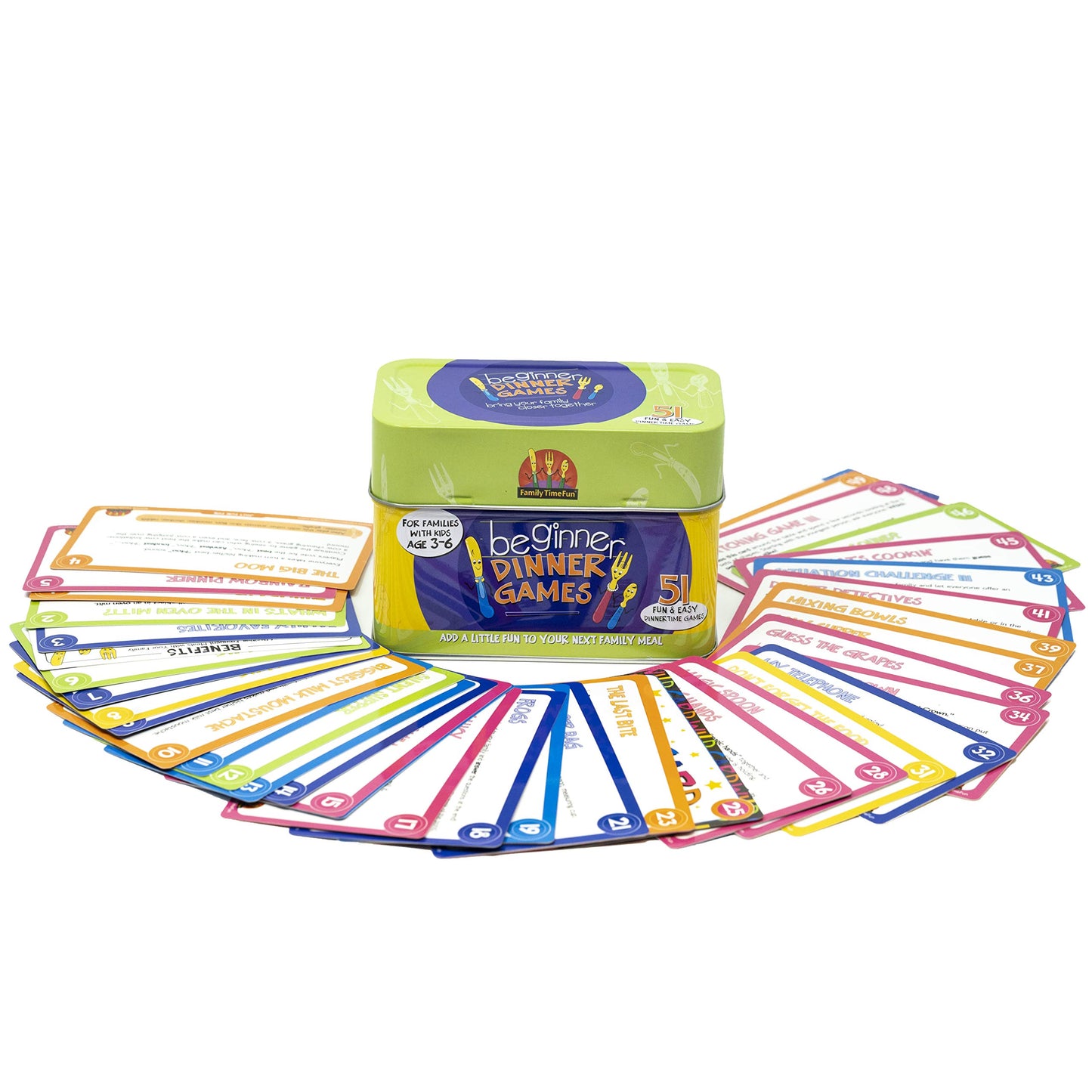 Continuum Games Beginner Dinner Games - Family Fun Cardstock Model FTF 2