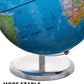Soundance 13 Inch World Globe With Stable Heavy Metal Base, Educational Globe For Kids Learning, Large Globe Lamp With Colorful