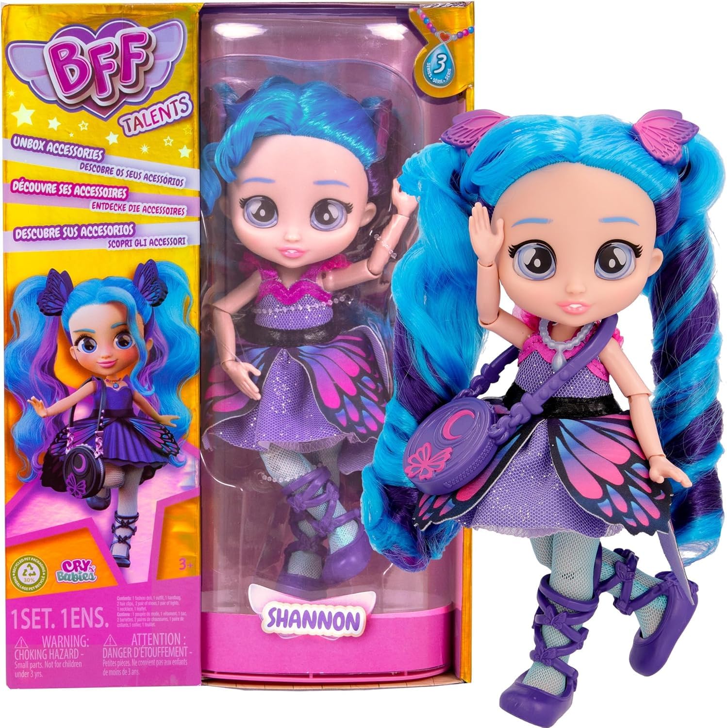Fratelli Bff Doll With 9+ Surprises Including Outfit And Accessories (Wave 3 -Shannon)