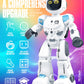 Large Smart Emo Robot Toys For Kids 5-7,Gesture Sensing Programmable Interactive Remote Control Robots For 8-12 With Led Eye Exp