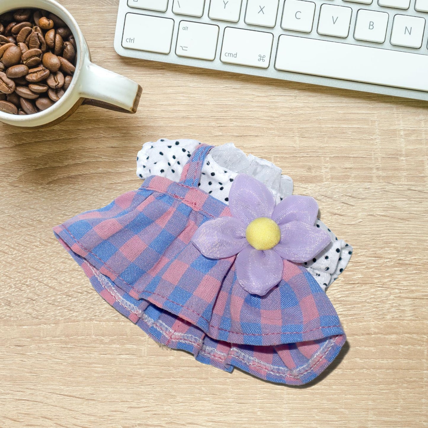 17cm Doll Clothes   17cm Clothes Skirt Set  2 Piece Set T-Shirt+Colorful Skirt Outfit enhanced Fashion Cute Doll Accessories (NO Doll)(Style B)