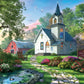 Buffalo Games 500 Piece Jigsaw Puzzle - Little White Chapel, Large, Cardboard, Multicolor, Model 33271, Ideal for Game Nights