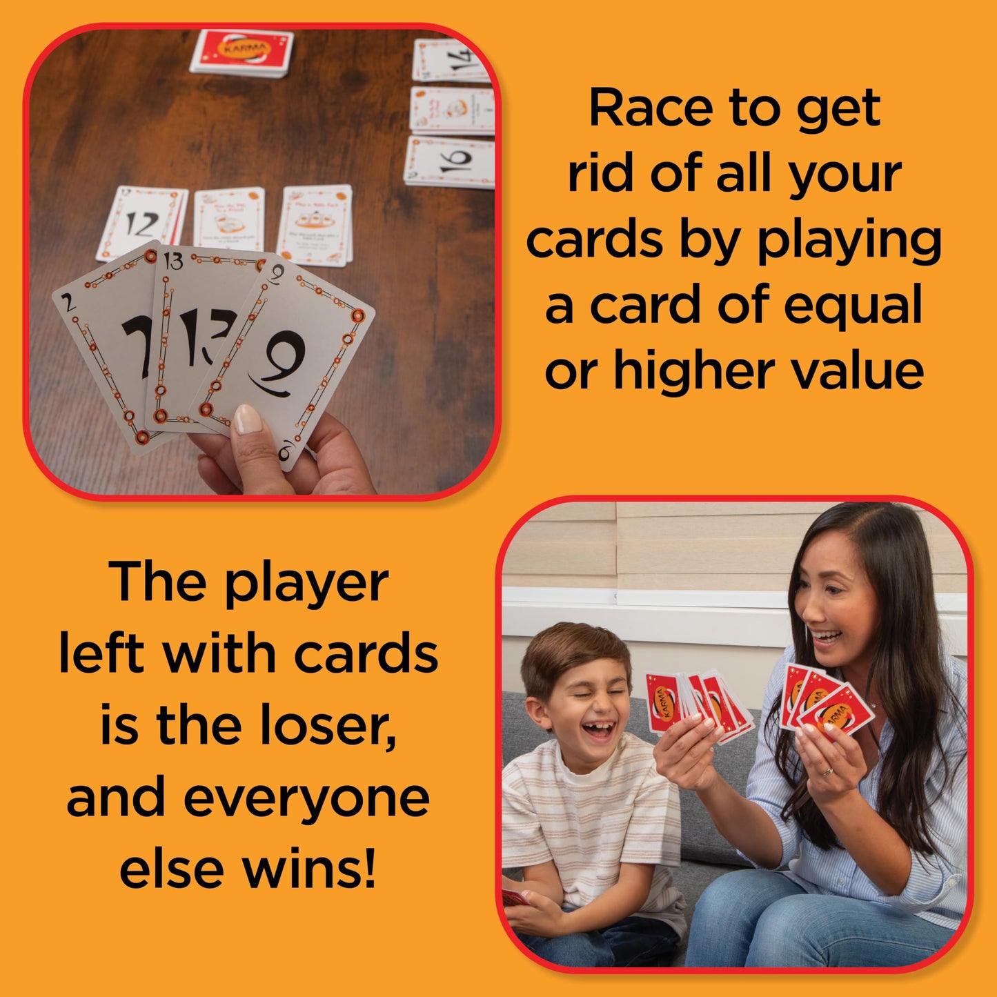 Karma Card Games for Kids - Card Games for mature-themeds  Family Games Night  Card Games for Families  Multi-Player  Screen Free  Travel Games  Playing Cards  What Goes Around  Comes Around  Ages 8+