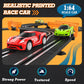 Wupuaait Slot Car Race Track Sets With 4 High-Speed Slot Cars, Battery Or Electric Car Track, Dual Racing Game Lap Counter Circular Overpass Track, Gifts Toys For Boys Kids Age 6 7 8-12