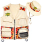 Safari Kidz Outdoor Explorer Kit - Camouflage Cargo Vest And Hat Set, Backyard Nature Adventures, Washable, For Boys And Girls