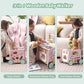 Wiqins Wooden Baby Walker 9-In-1 Activity Center With Toddlers Montessori Sensory Toys And Play Kitchen Push Walker For Kids Wit