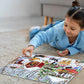 100 Piece Christmas Puzzle For Kids Ages 4-6 6-8 8-10 Christmas Ideal Gift For Boys Girls Jigsaw Puzzles 100 Pieces For Seniors(