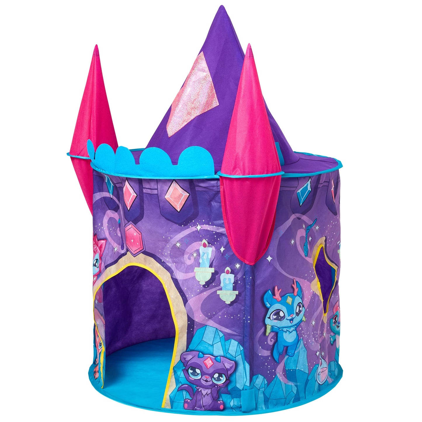Magic Mixies Castle Play Tent For Girls And Boys, Easy Set-Up For Instant Play, Easy To Assemble, Castle Princess Playhouse, 31.5” X 45.28” (Dxh)