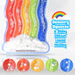 Rainbow Sensory Toys For Kids - Fidget Toys Sensory Tube For Toddlers 3 5 7, Sensory Squeeze Toys For Special Need Children, Anxiety - Road Trip, Classroom Must Haves