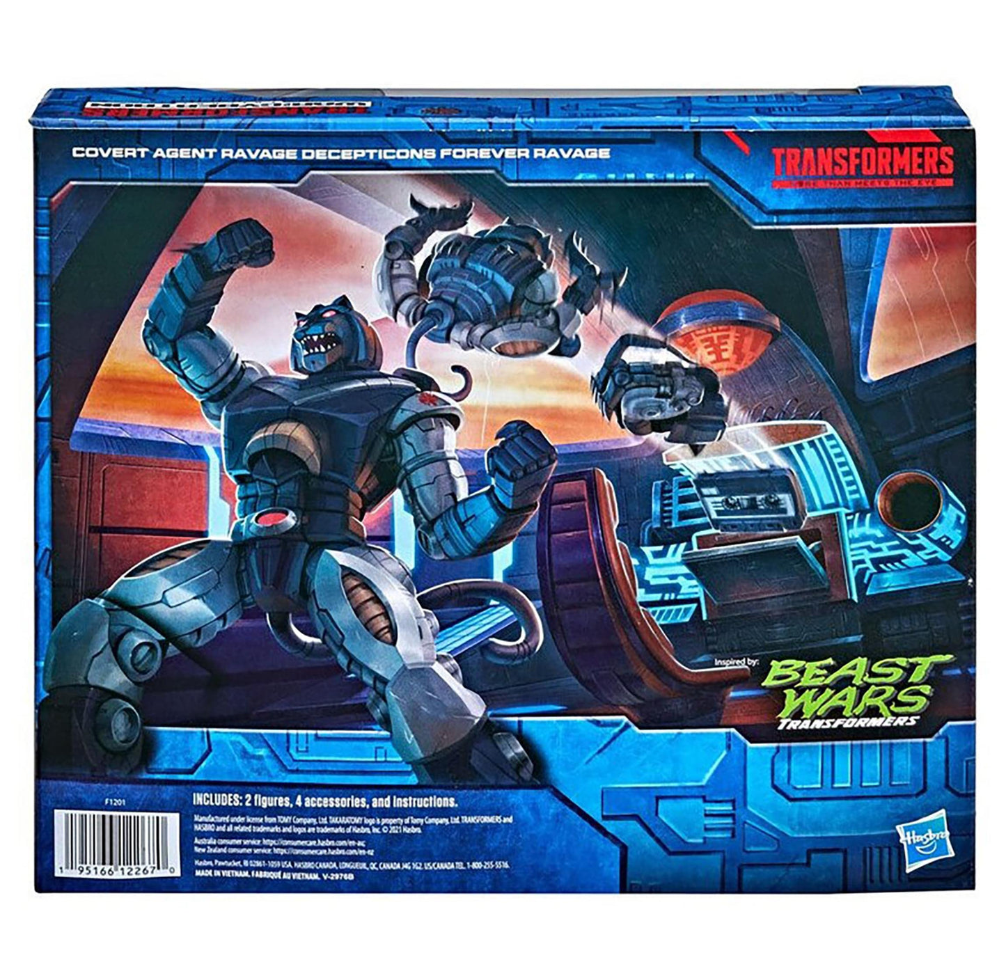 Transformers Generations War For Cybertron Exclusive Deluxe Covert Agent Ravage And Micromaster Decepticons Forever Ravage