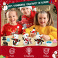 Hophine 12Pack Build a Snowman Kit, Molding Clay Snowman Kit, Christmas DIY Crafts for Kids, Perfect for Winter Holiday Parties,