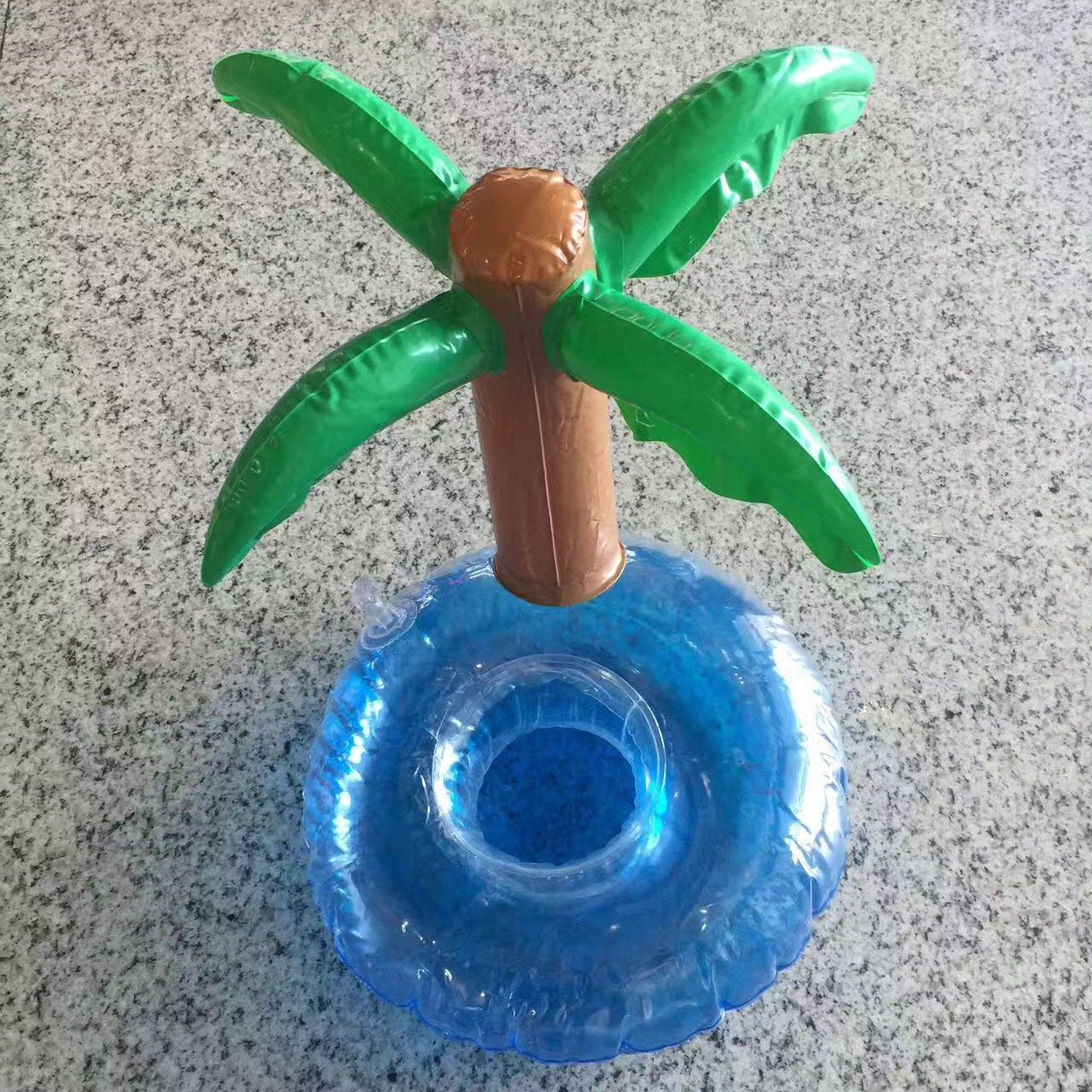 Binaryabc Inflatable Coconut Tree Palm Trees Drink Holders Drink Floaties, Pool Drink Holder Floats, Inflatable Floating Drink Cup Holder,Hawaii Summer Pool Party Drinks Favors,2Pcs