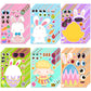 Easter Stickers - Diy Happy Easter Egg Bunny Sticker For Kids, Easter Crafts Stickers Kids Game Toys Gift Party Favor Supplies(2