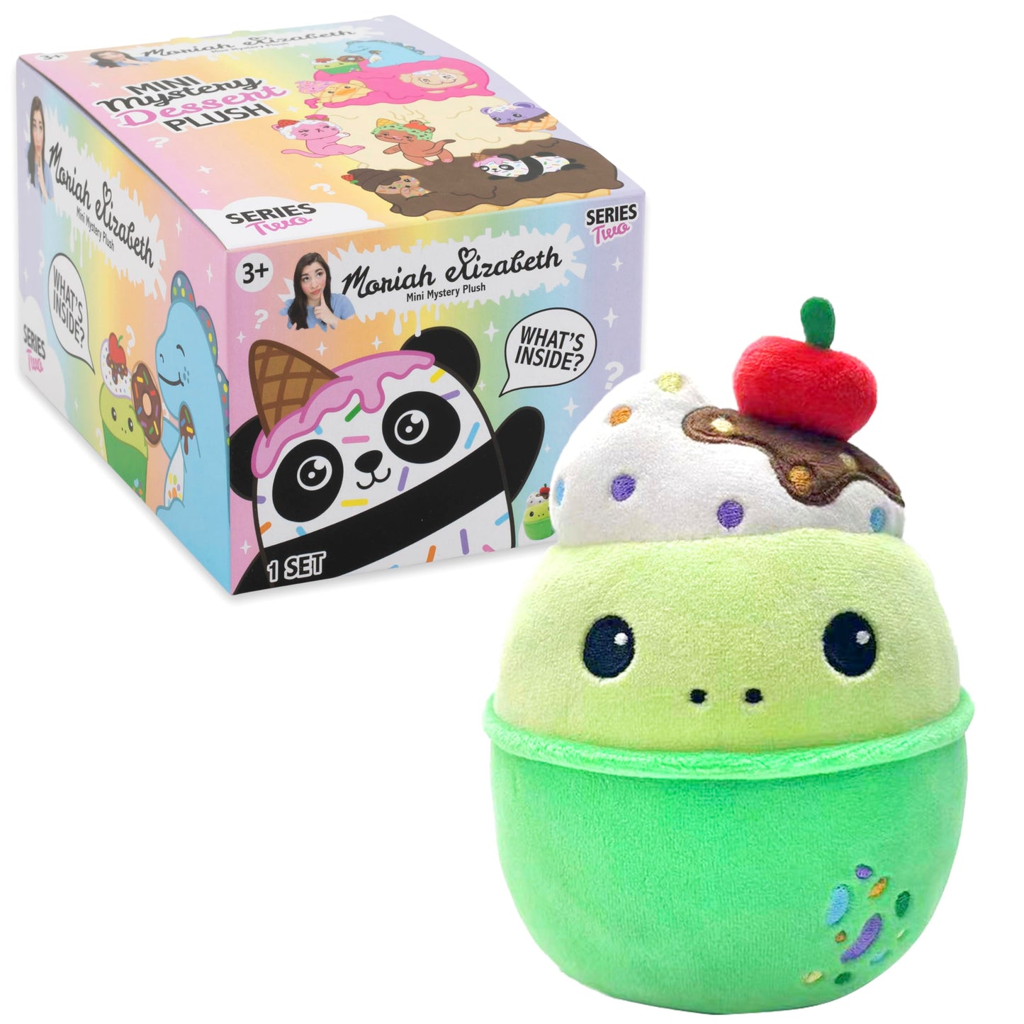 Moriah Elizabeth 6    Mini Mystery Plush - Series 2; 2 Pack Bundle; Youtube Craft Channel, Blind Box, 2 Of 9 Possible, Official