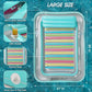 Inflatable Tanning Pool Lounger Float - Jasonwell 4 in 1 Sun Tan Tub Sunbathing Pool Lounge Raft Floatie Toys Water Filled Tanning Bed Mat Pad for mature-themed Blow Up Kiddie Pool Kids Ball Pit Pool TM