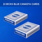Gse Games & Sports Expert 2-Deck Canasta Cards With Point Values, Includes Canasta And Hand & Foot Game Rules, Traditional Rummy