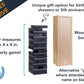 We Games Wooden Block Stacking Party Game For Adults, Tumble Tower Wedding Guest Book Alternative, Tabletop Games, Includes Stor