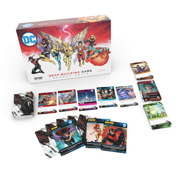 DC Deck-Building Game: Heroes Unite- Play as Hawkman, Nightwing,and Bat Girl from the DC Multiverse- Super Hero Board Game- For