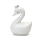Child To Cherish Ceramic Swan Piggy Bank (Silver)