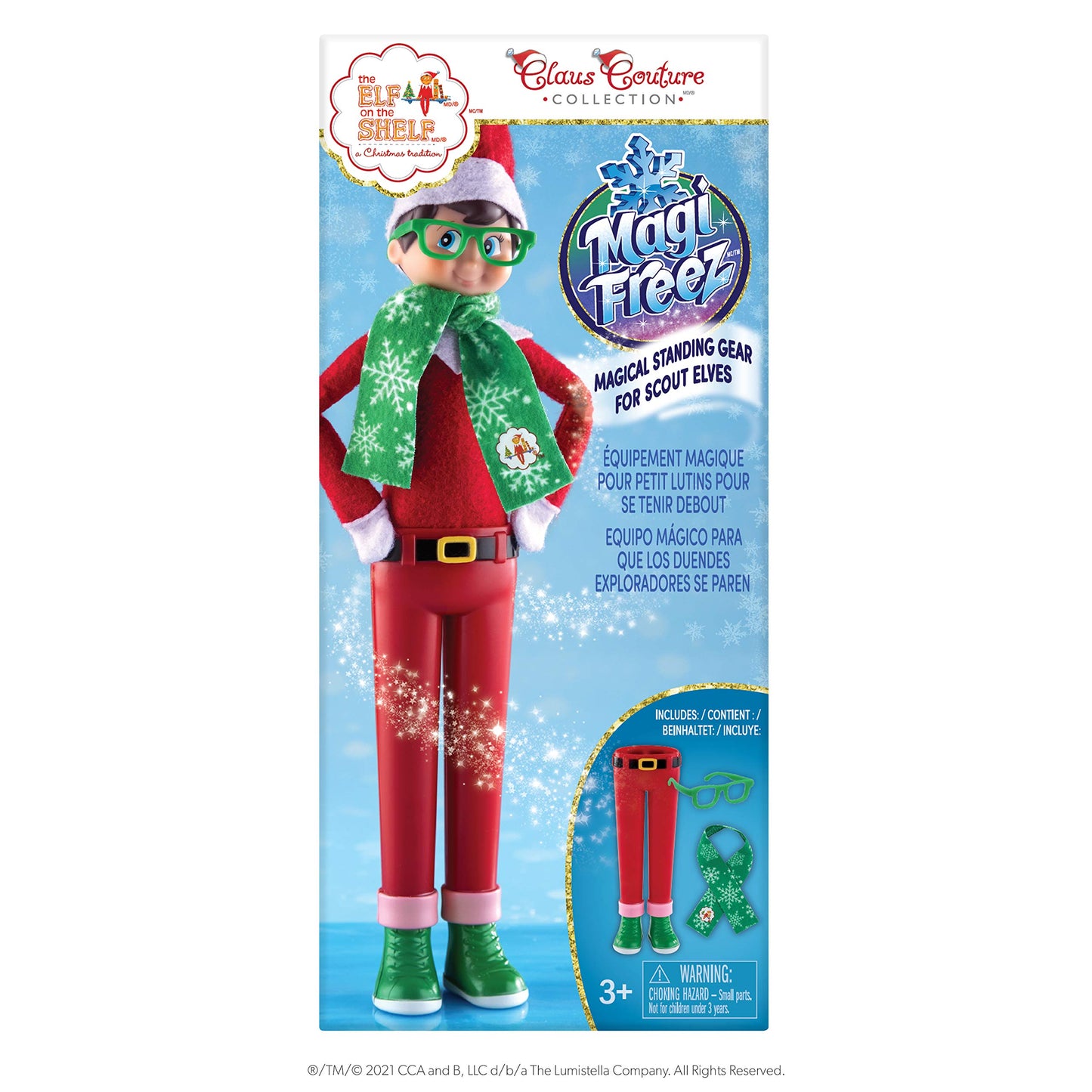 The Elf on the Shelf Claus Couture Holiday Hipster, Small, Multicolor, Plastic, Model CCHIPSTER